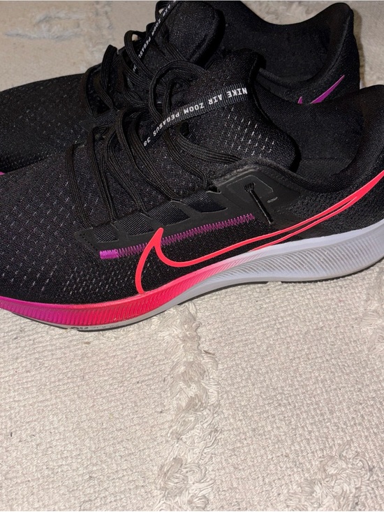 Nike Other - Nike Black Running Sneakers with Pink Swoosh and Magenta Trim